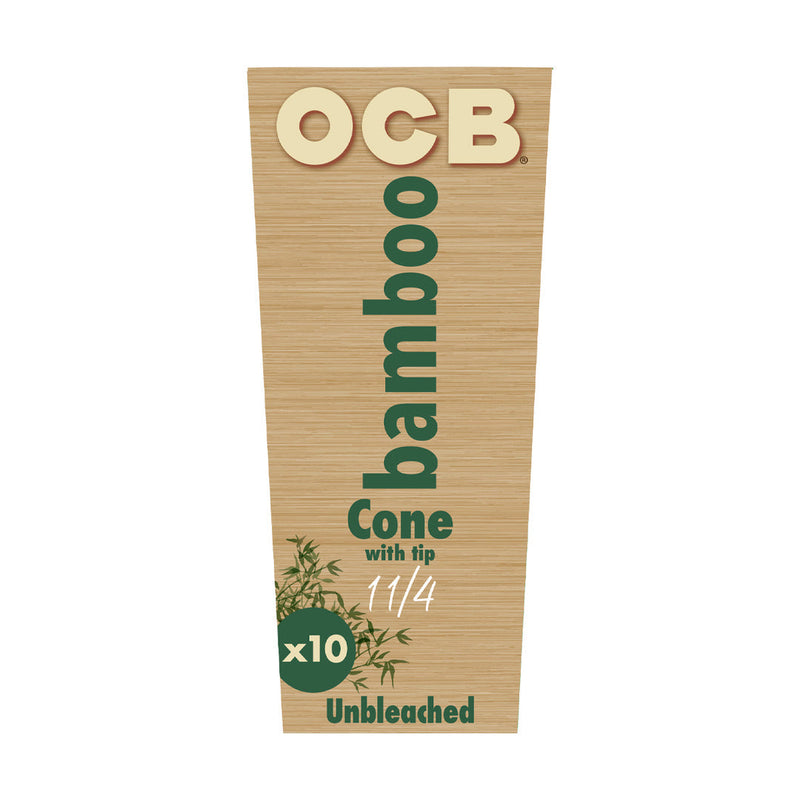 OCB UNBLEACHED BAMBOO CONES 1 1/4" - 10PK