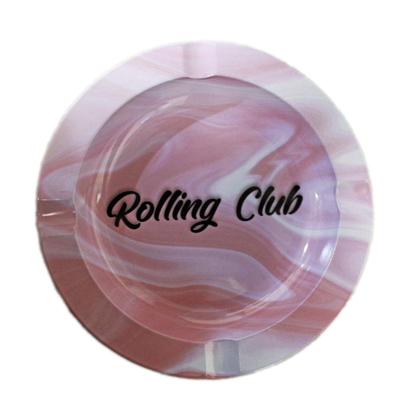ROLLING CLUB SMALL METAL ASHTRAY - PINK