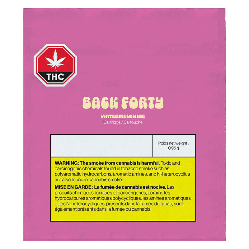 BACK FORTY WATERMELON ICE (IND) 510 - 0.95G