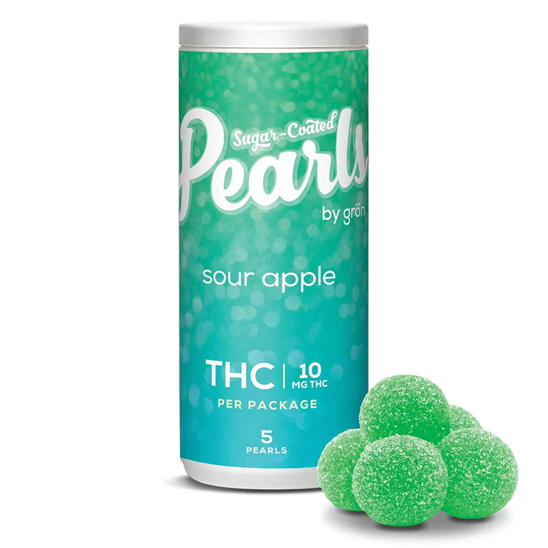 PEARLS BY GRON SOUR APPLE (H) CHEW - 2MG THC X 5